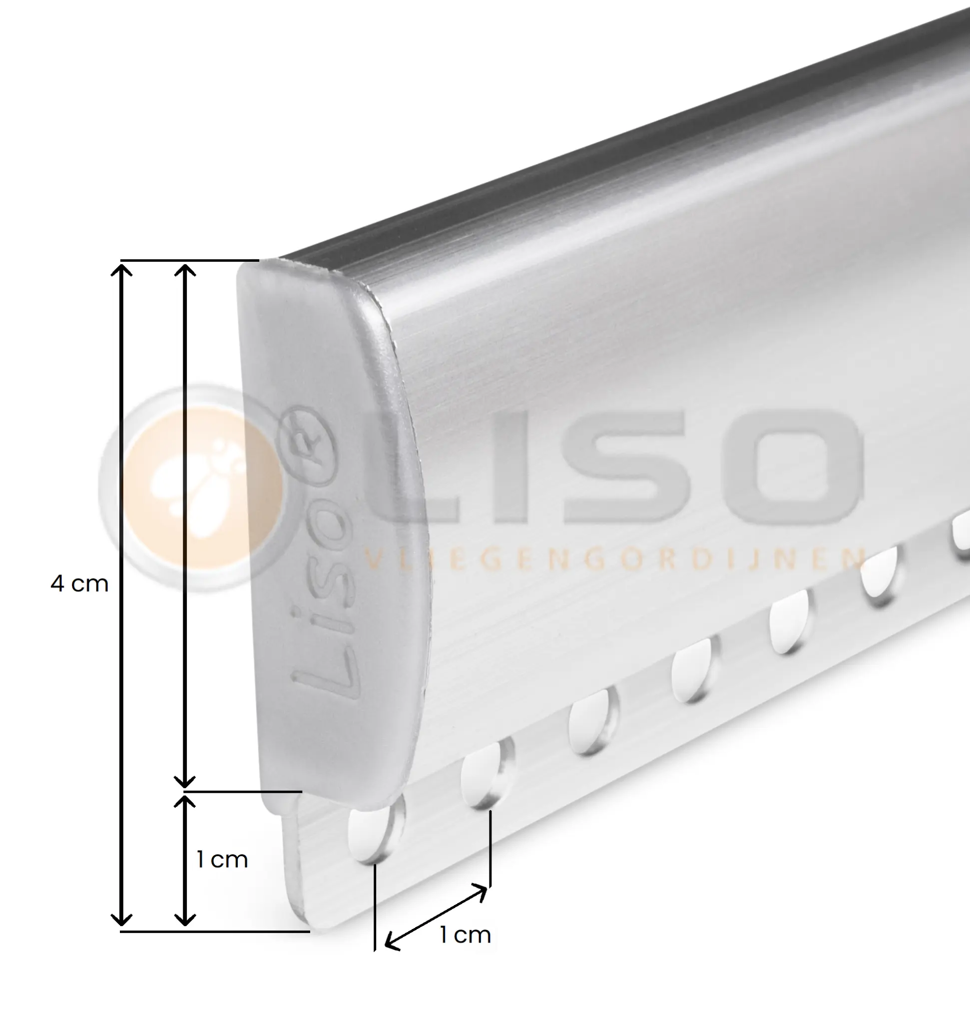 Technische Maßzeichnung der Originele Luxe Liso® Rail