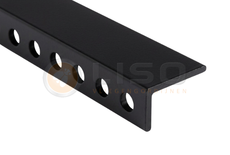 Smalle rails in RAL 9011 Schwarz